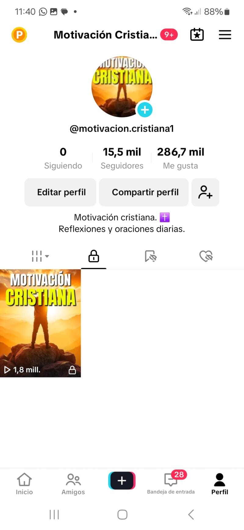 Conta do tiktok monetizada, 15 mil seguidores, tiktok shop.