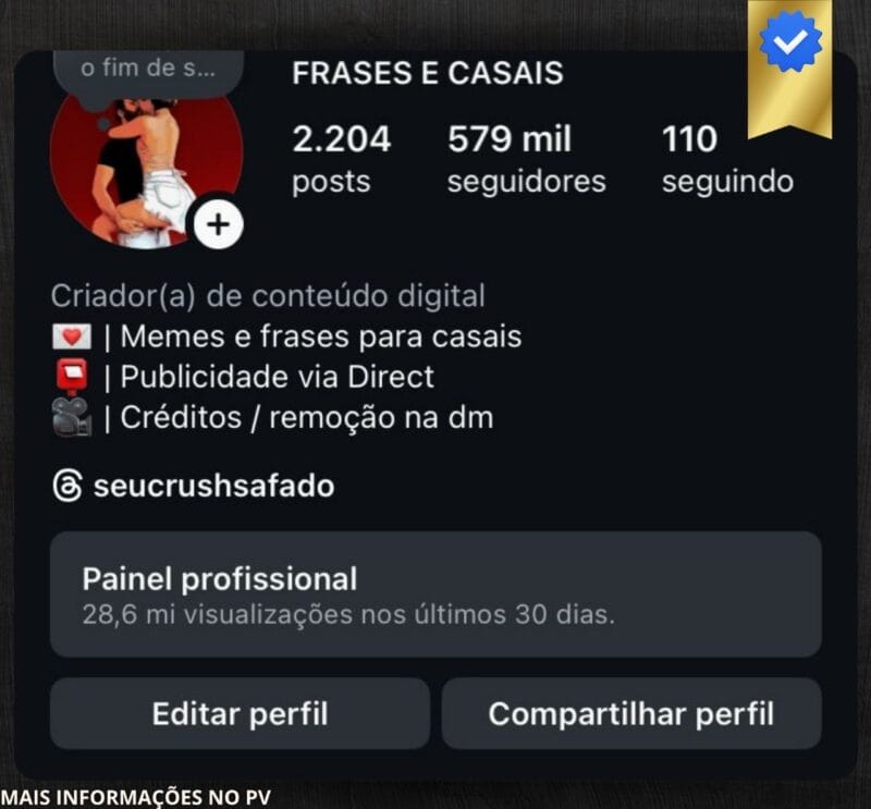 Conta de Frases Para Casais