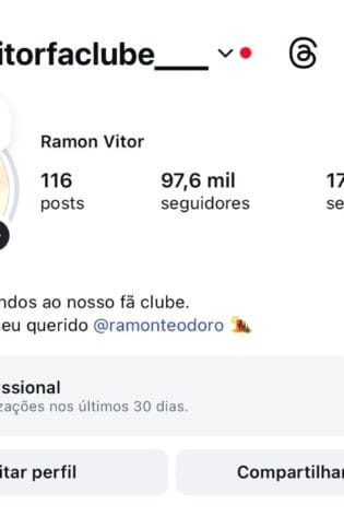 Instagram de FanClub do Ramon