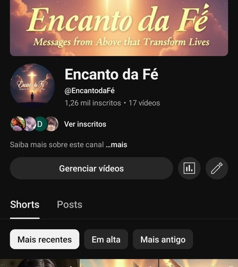 Canal do YouTube a Venda