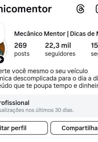Instagram de Mecânico Veícular
