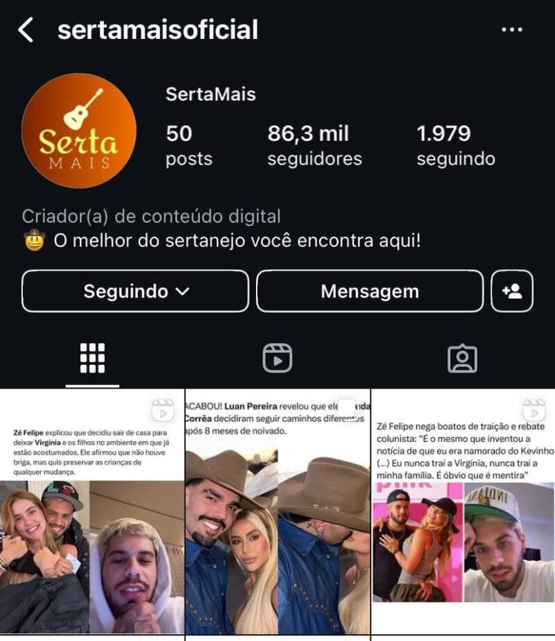 Insta de Musica e Celebridades