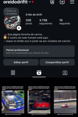 Instagram de Carros