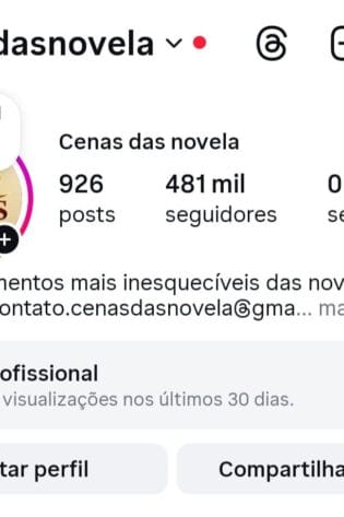 Instagram de Cortes de Novelas a Venda