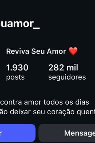 Instagram de Casal/Romance a Venda