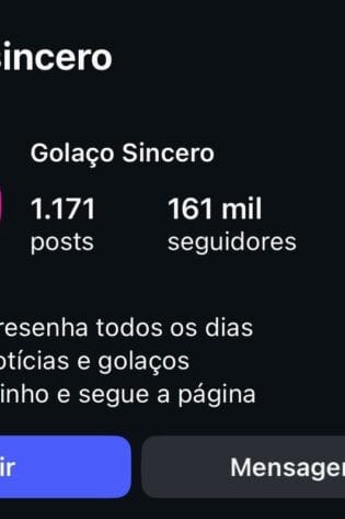 Instagram de Futebol a Venda