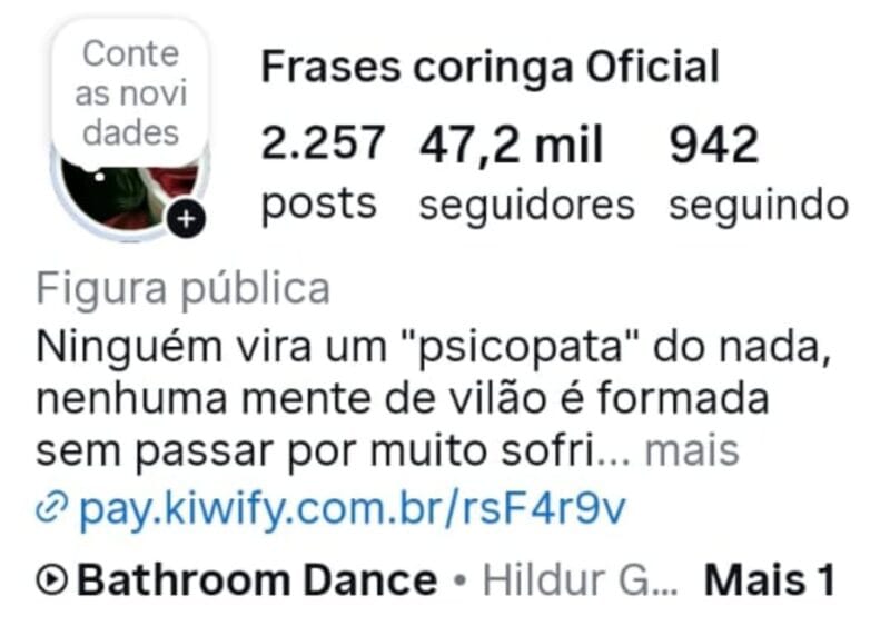 Instagram de Frases a Venda