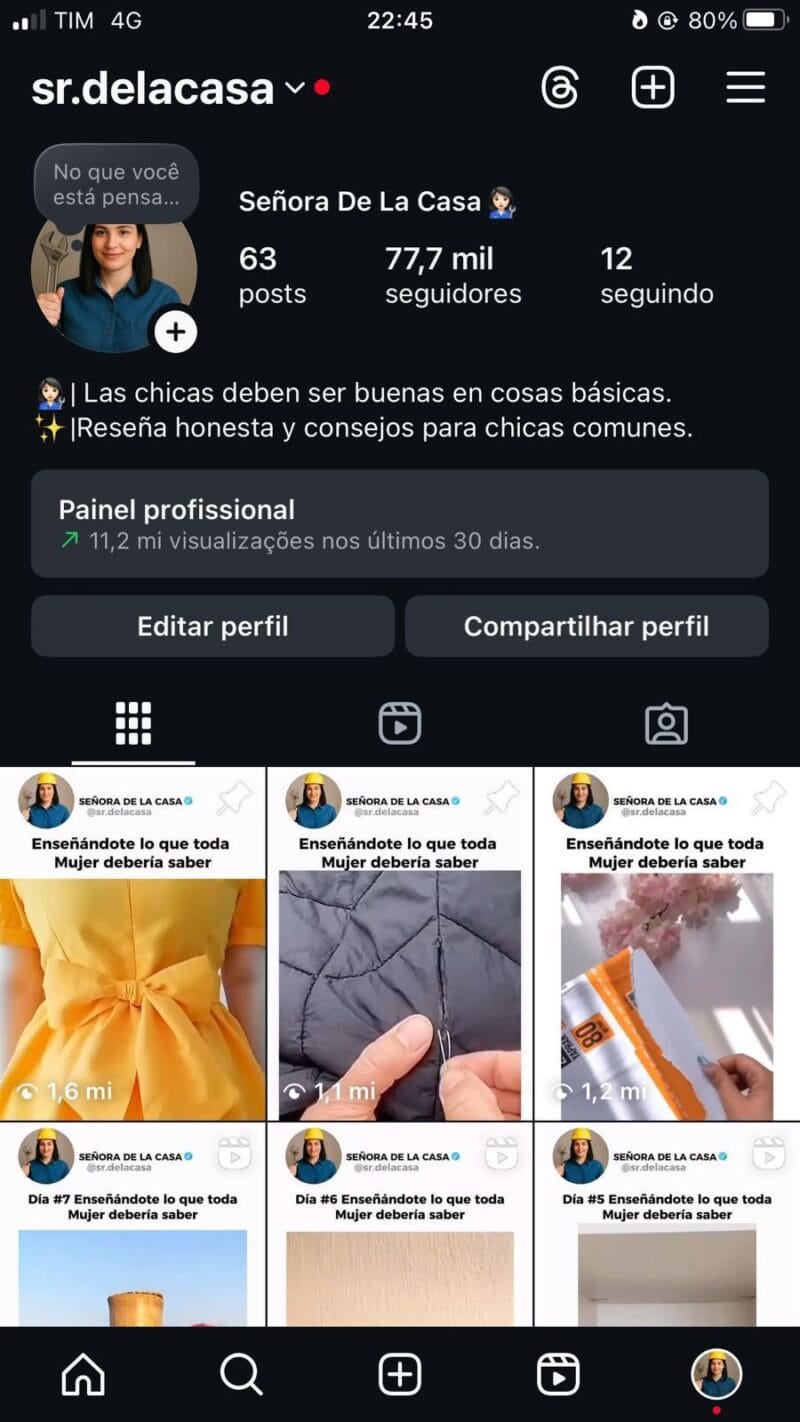 Instagram de achadinhos