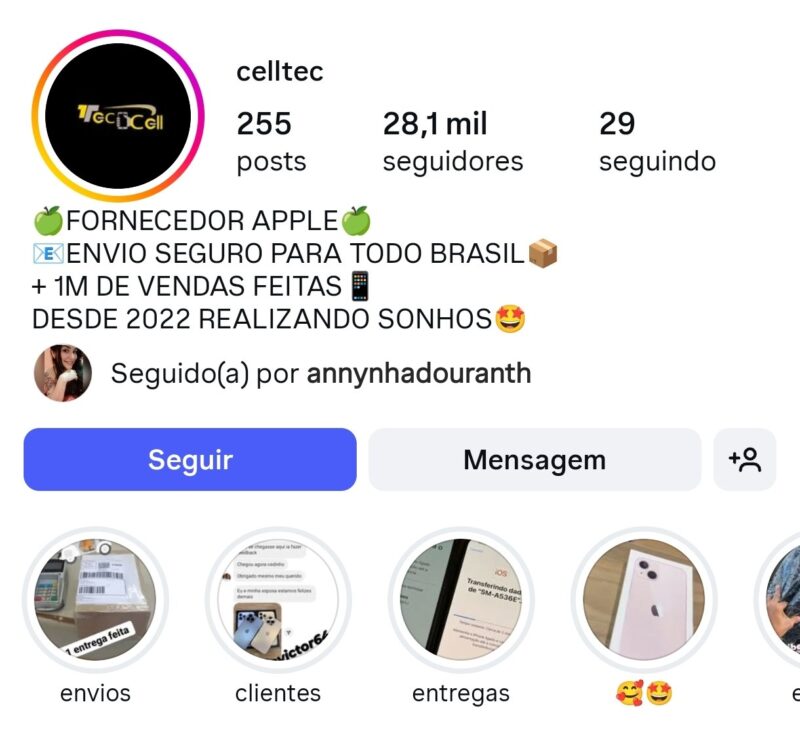 Instagram a Venda - Conta Engajada