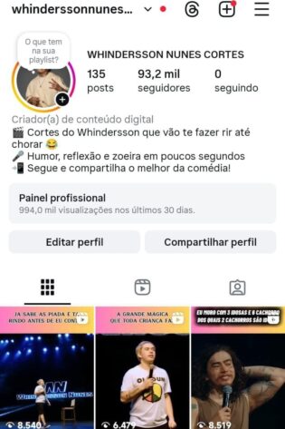 Instagram de Cortes