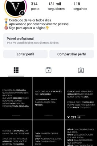 Instagram de Motivação