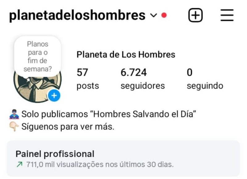 Instagram de Motivação Masculina