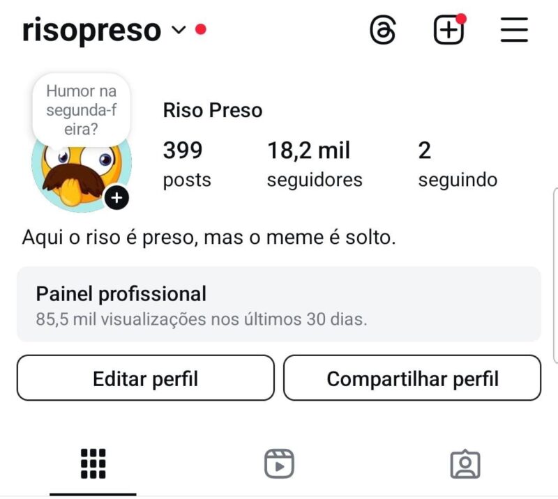 Instagram de Entretenimento