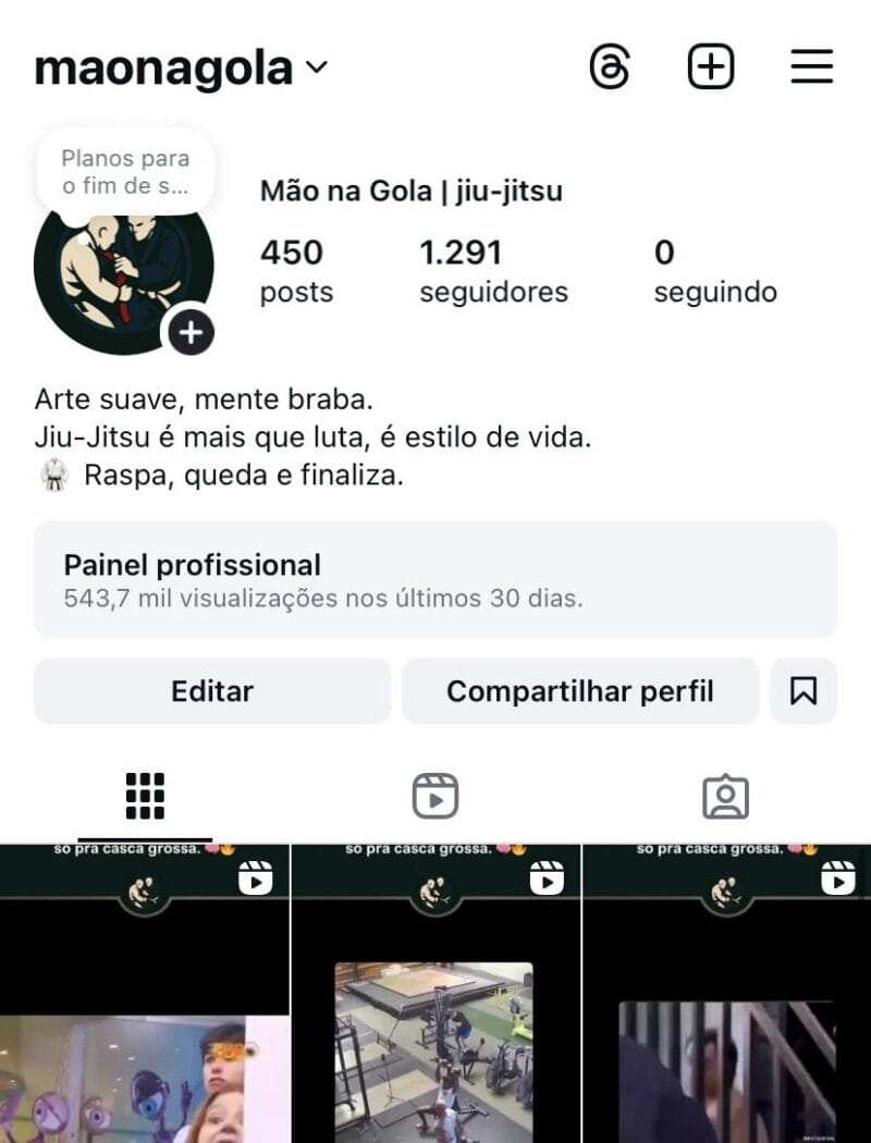 Instagram de Jiu-jitsu
