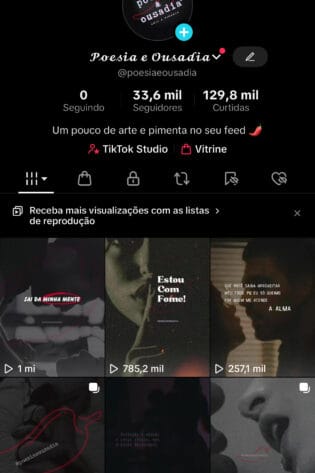 Venda de Conta TikTok Monetizada – Nicho Sensual/Frases