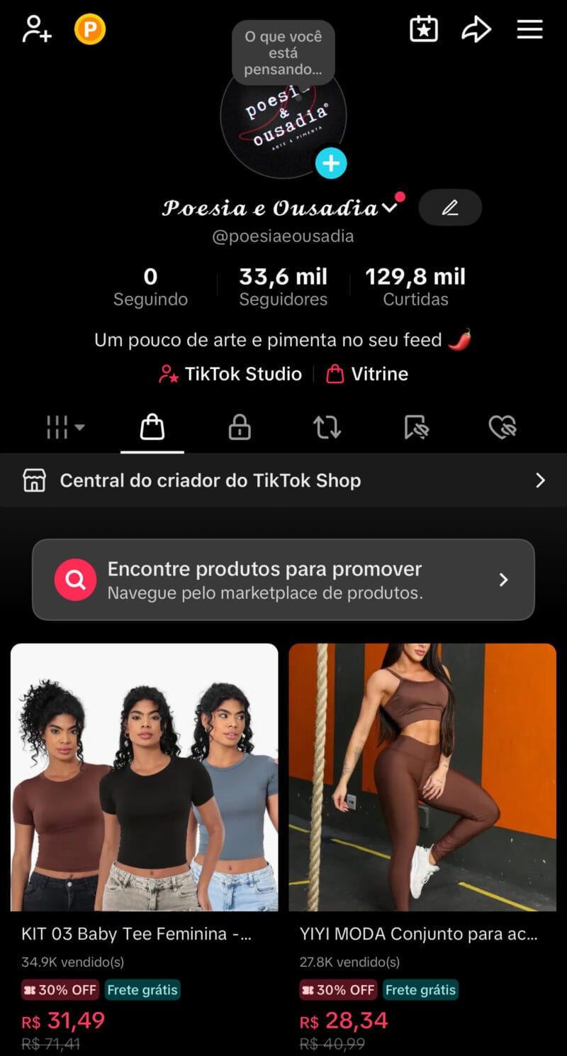 Venda de Conta TikTok Monetizada – Nicho Sensual/Frases - Imagem 2