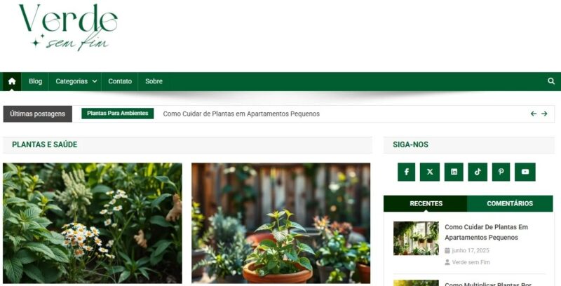 Blog de Jardinagem – Pronto pra Monetizar!