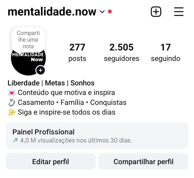 Instagram de Motivação a venda
