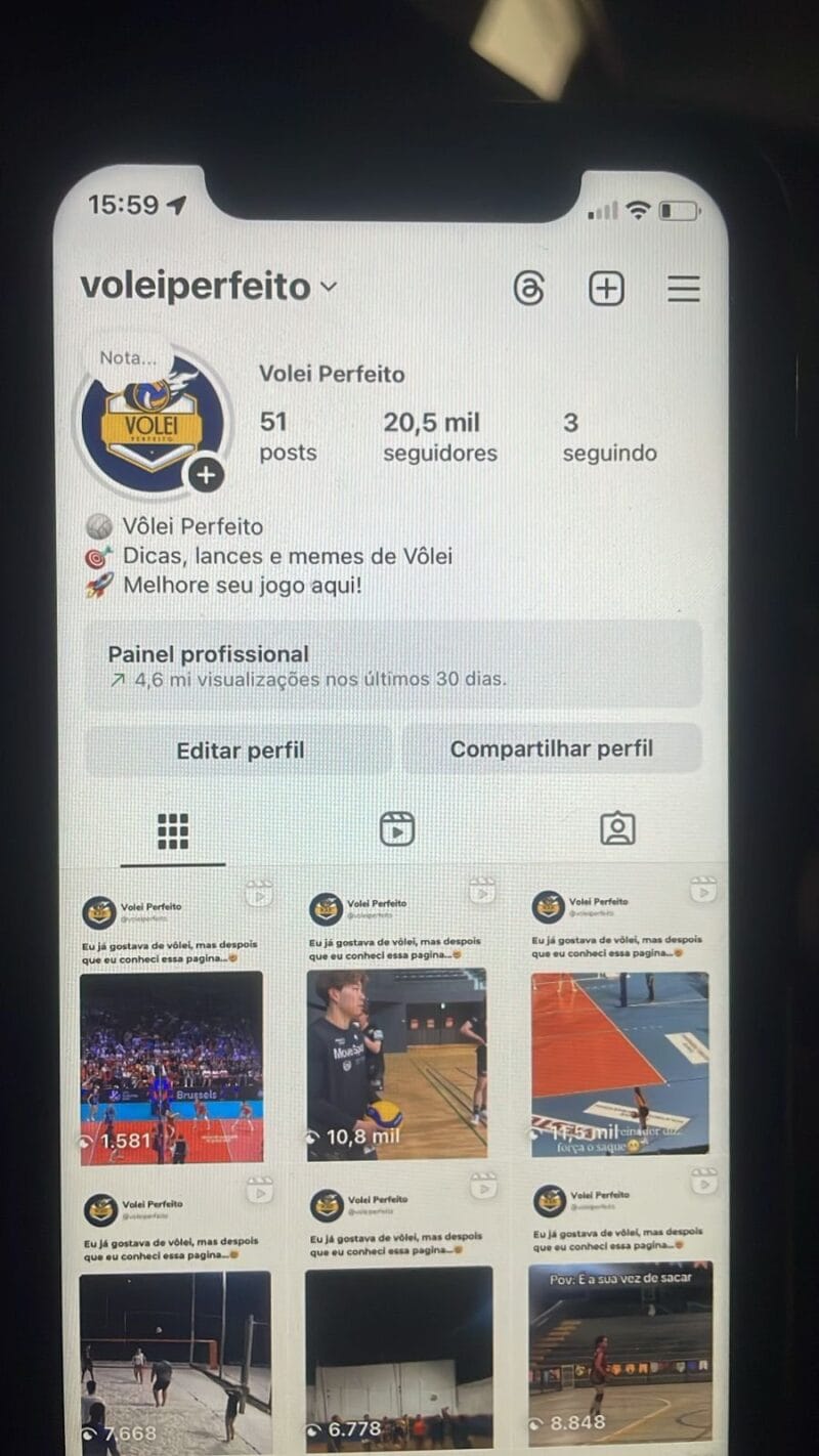 Instagram de Vôlei/Esportes