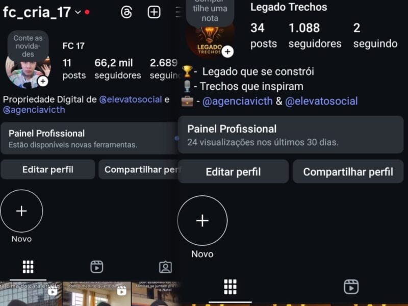 2 Instagram pelo preço de 1