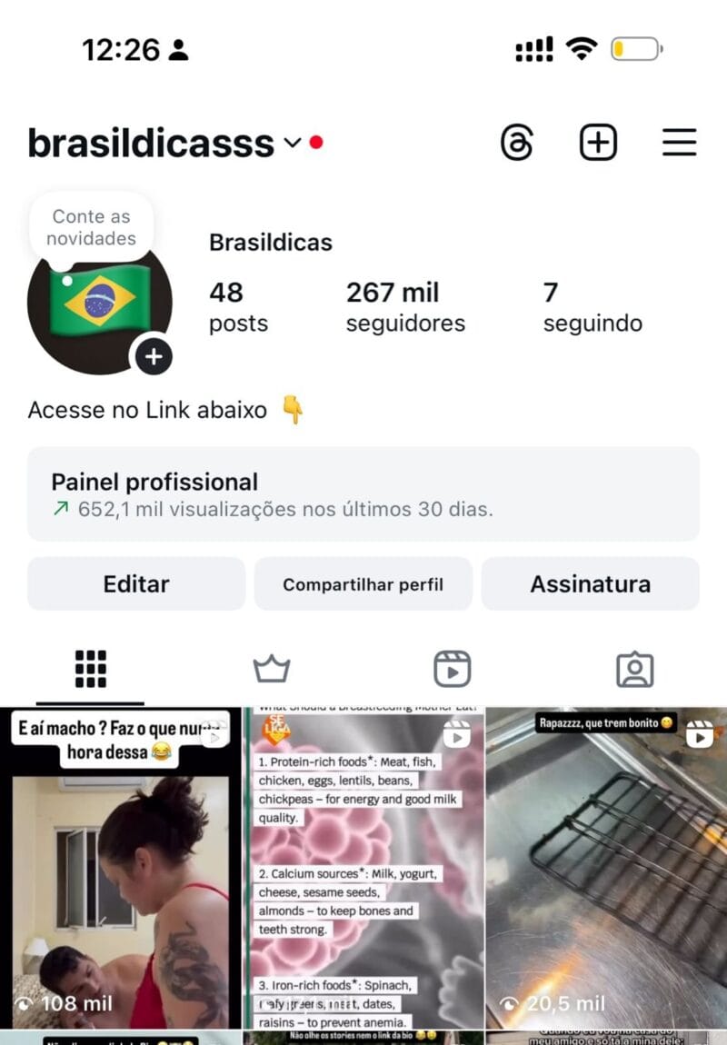 Conta de Entretenimento