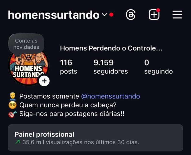 INSTAGRAM DE ENTRETENIMENTO