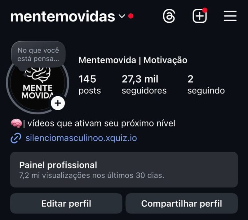 Insta de Motivação Para Iniciar