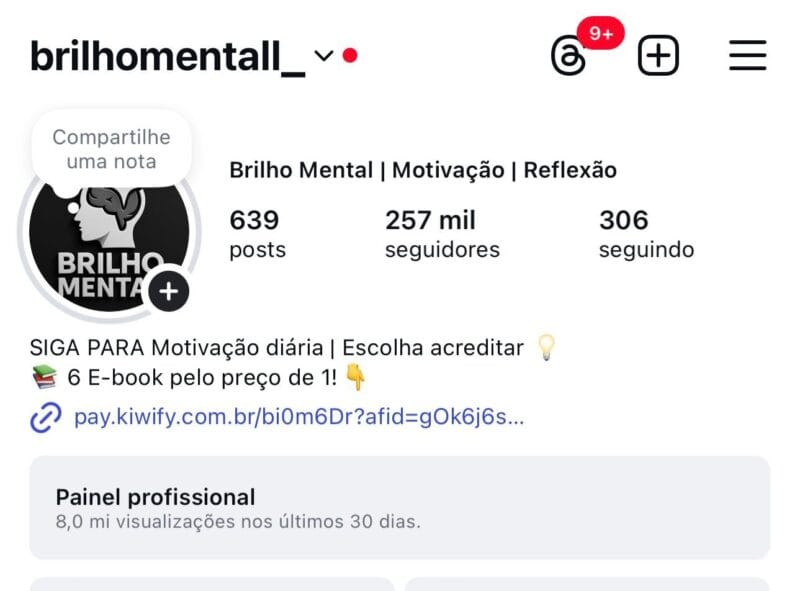 Conta de Motivação a Venda