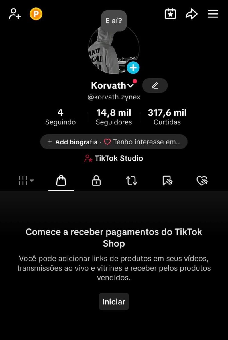 Tiktok Shop Ativo sem Doc