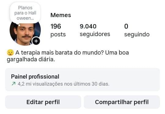 Conta de Memes a Venda