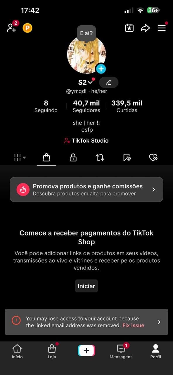 Tiktok com Shop Ativo a Venda 2 Tiktok com Shop Ativo a Venda