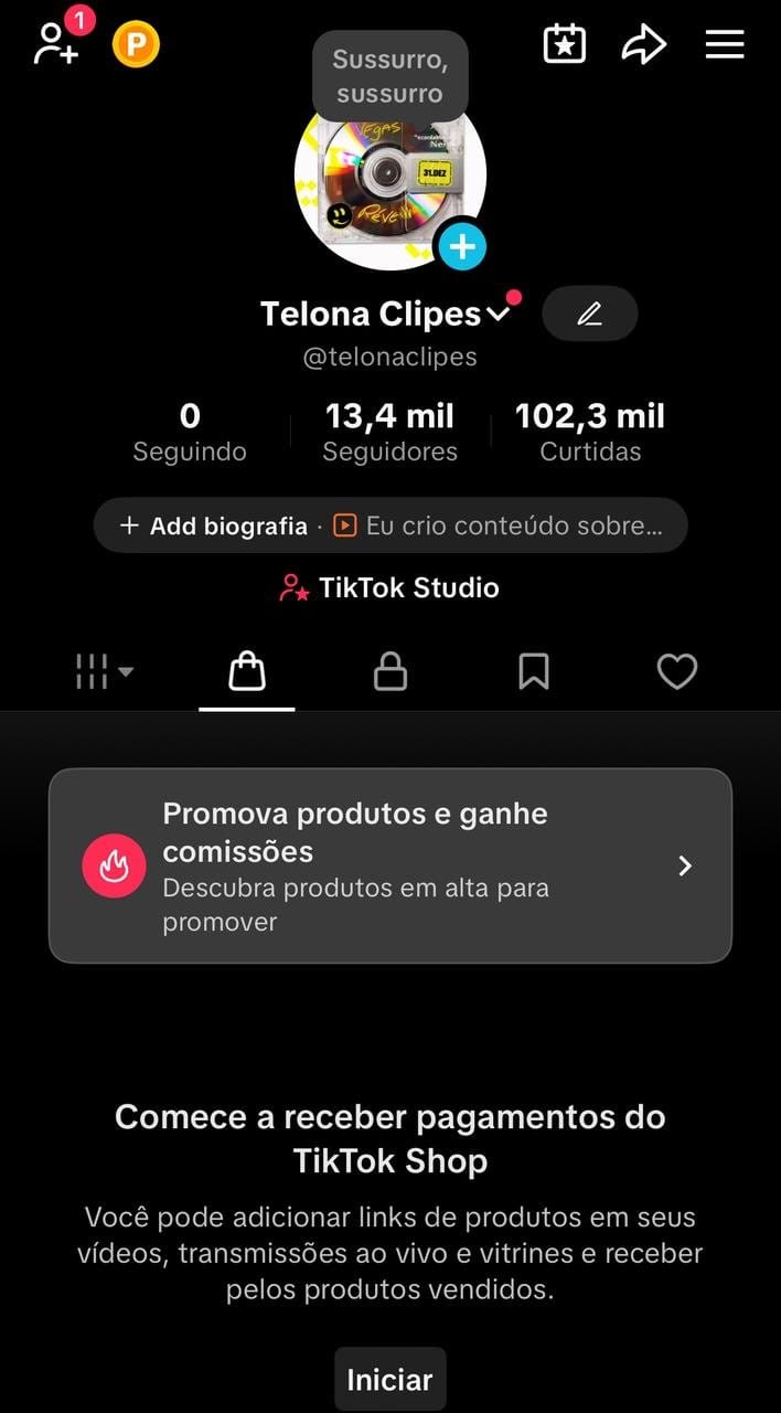 Conta no Tiktok Shop a Venda 1 Conta no Tiktok Shop a Venda