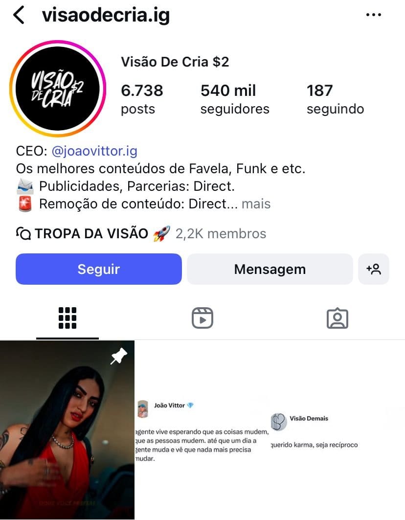 Instagram de 540K - Storys 100k