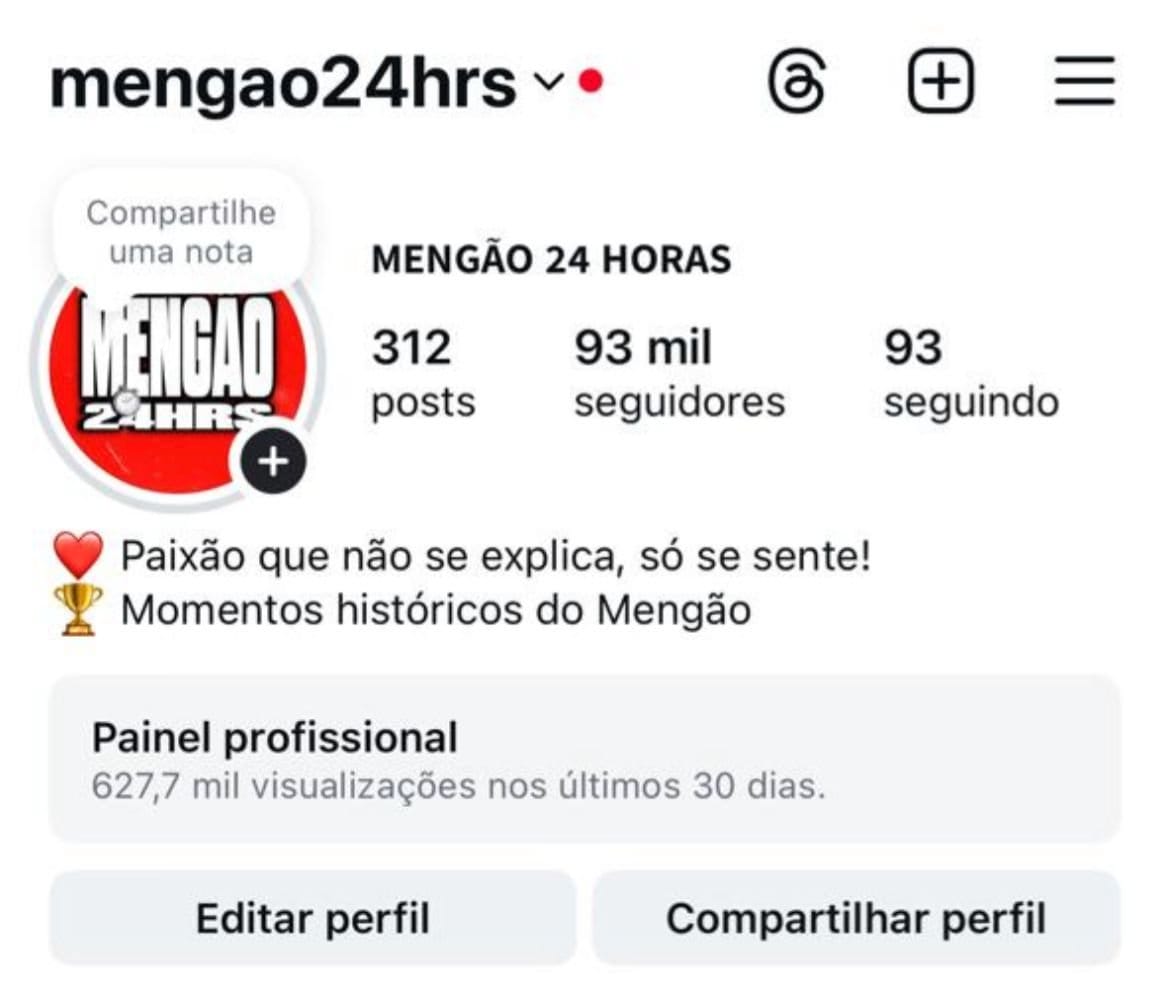 Conta de Futebol a venda