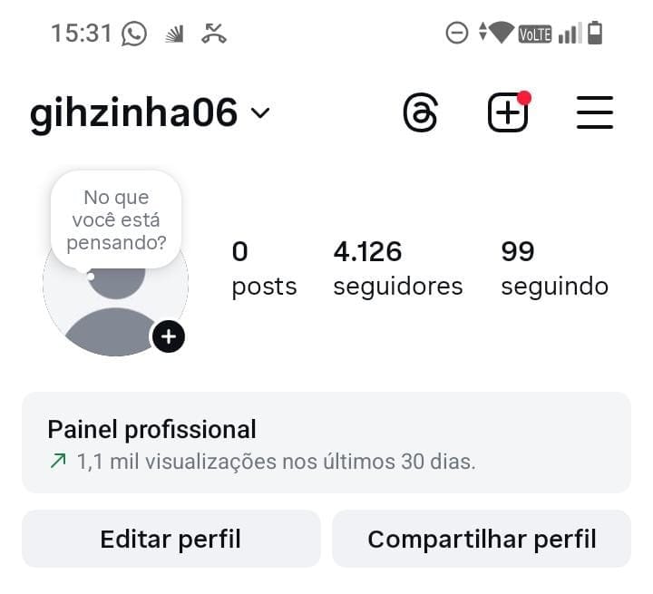 Conta do Instagram a Venda