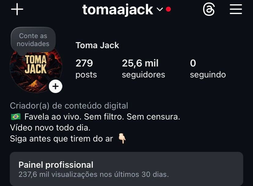 Conta do Instagram a Venda Nicho de Favela/Mandrake 1 Conta do Instagram a Venda Nicho de Favela/Mandrake