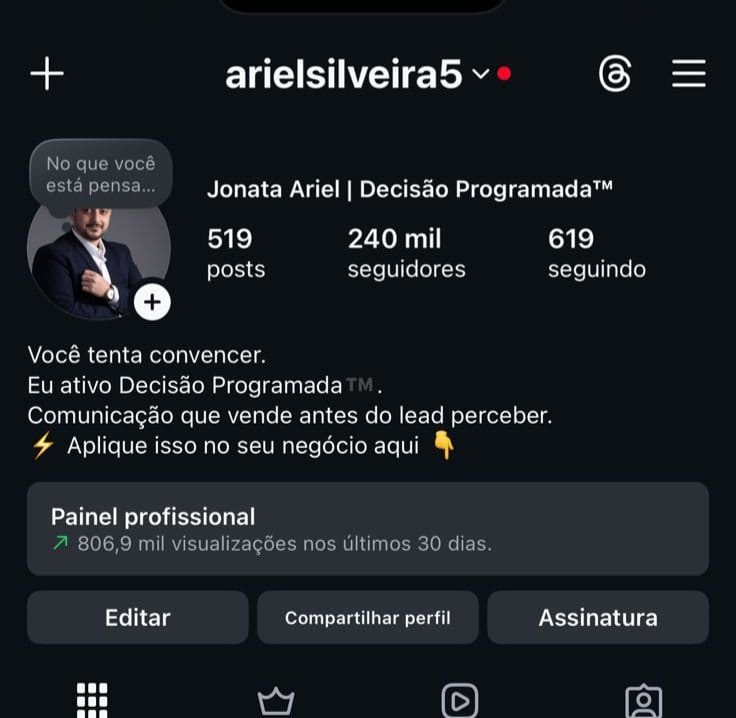 Instagram de Motivação a Venda 1 Instagram de Motivação a Venda