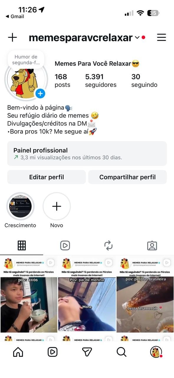 Instagram de Memes a Venda 1 Instagram de Memes a Venda