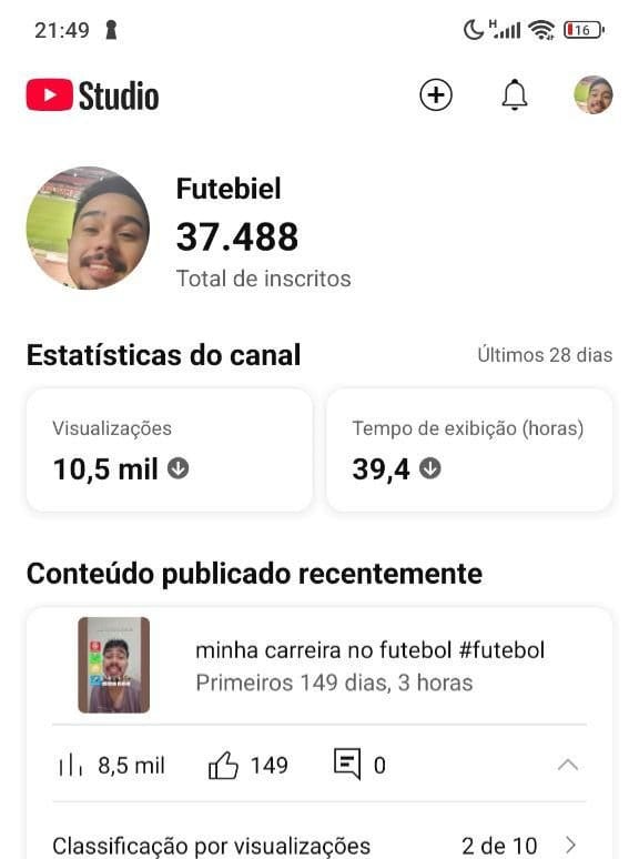 Canal do YouTube a Venda 2 Canal do YouTube a Venda