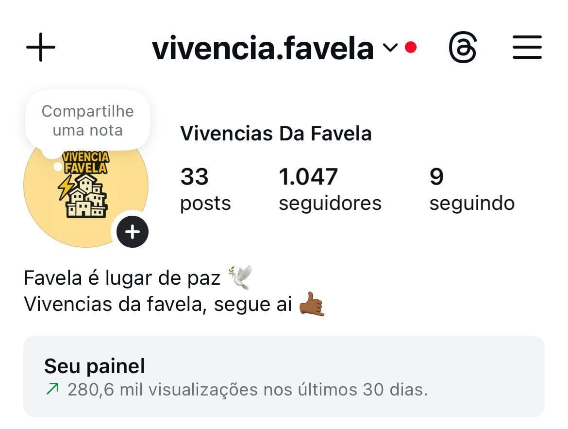 Instagram de Nicho de Favela