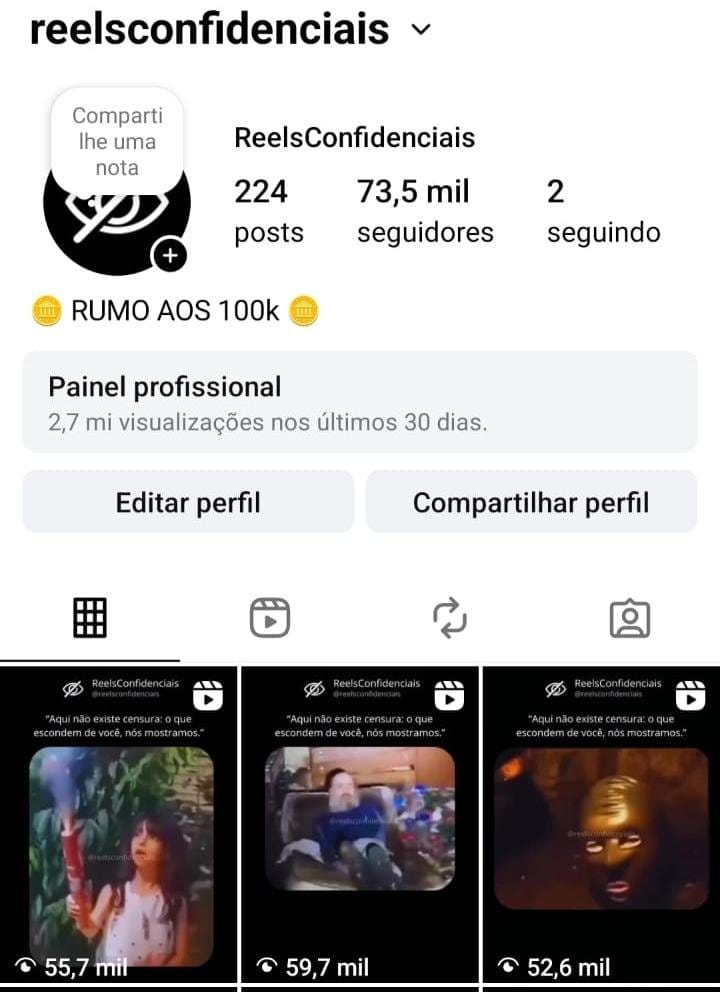 Instagram de Cortes a Venda