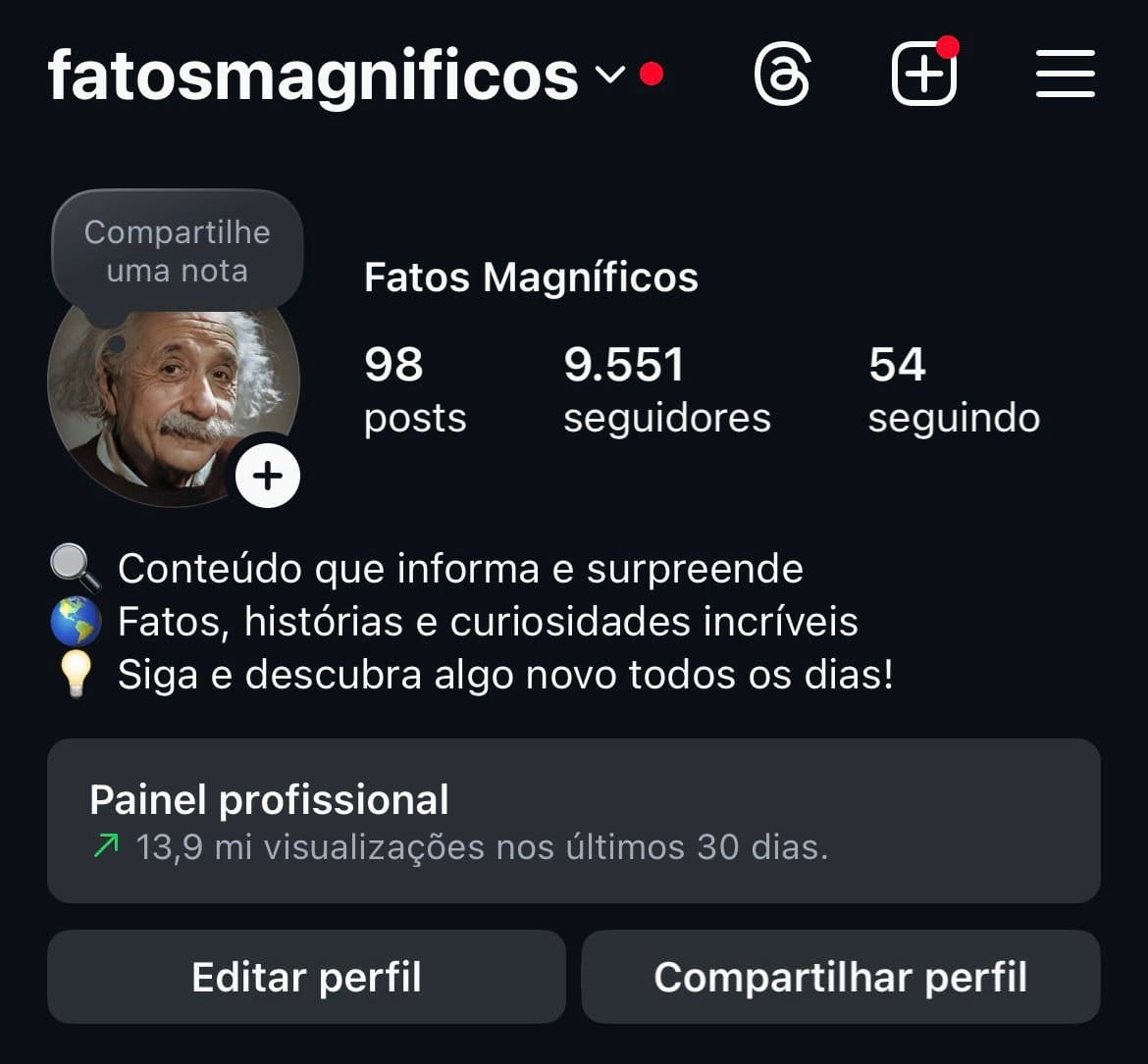 Instagram de Curiosidades