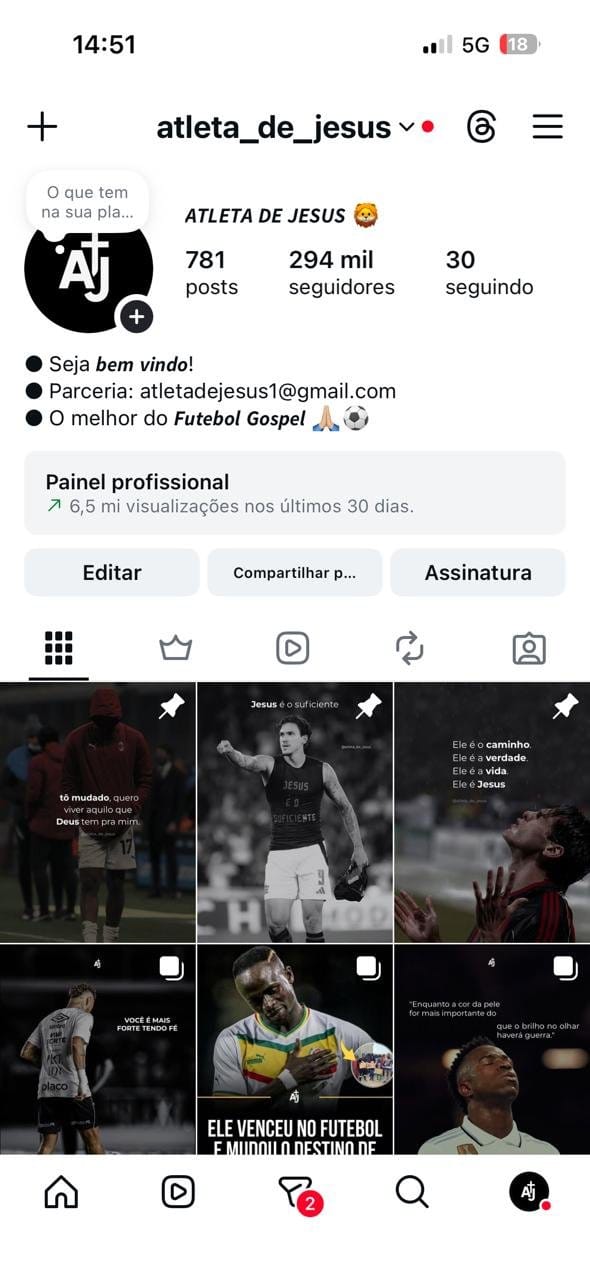 Instagram de Futebol