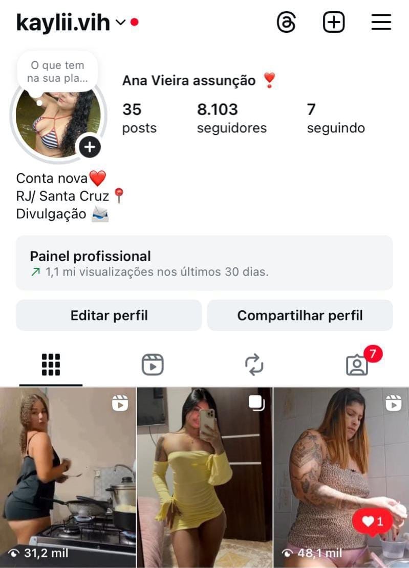 Conta de Musas/Hot a Venda