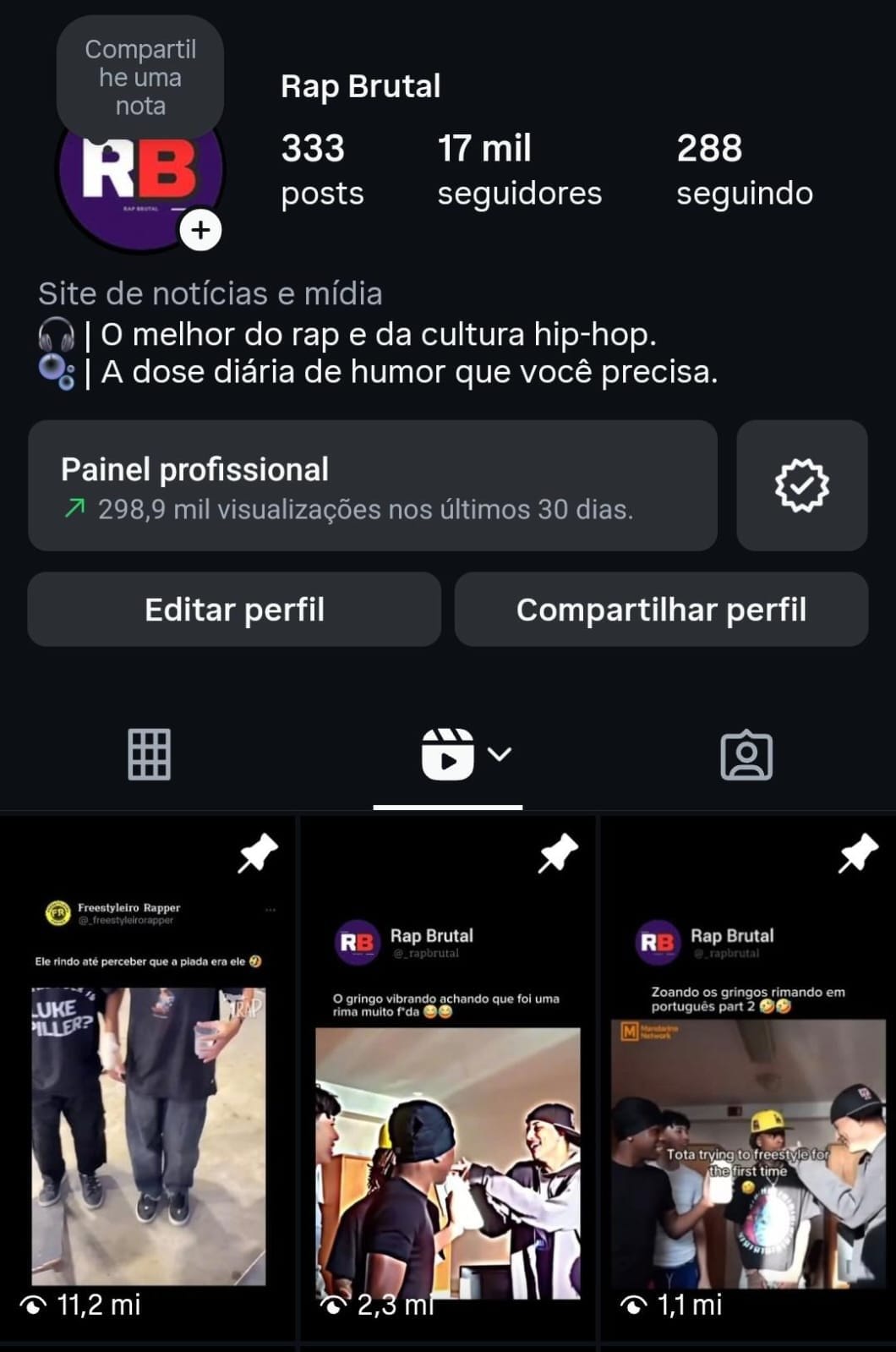 Instagram a Venda de Rap/Trap