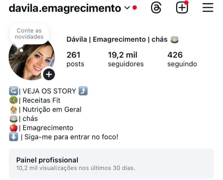 Instagram Feminino a Venda