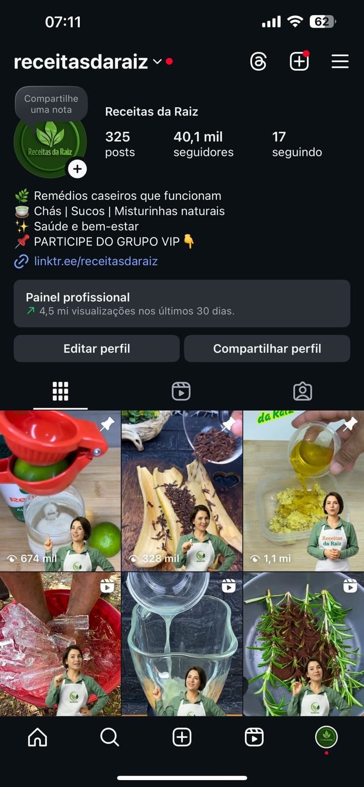 Instagram de Receitas a Venda 1 Instagram de Receitas a Venda