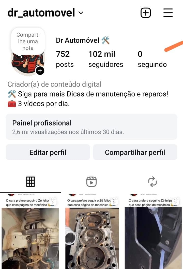 Instagram Automotivo a Venda