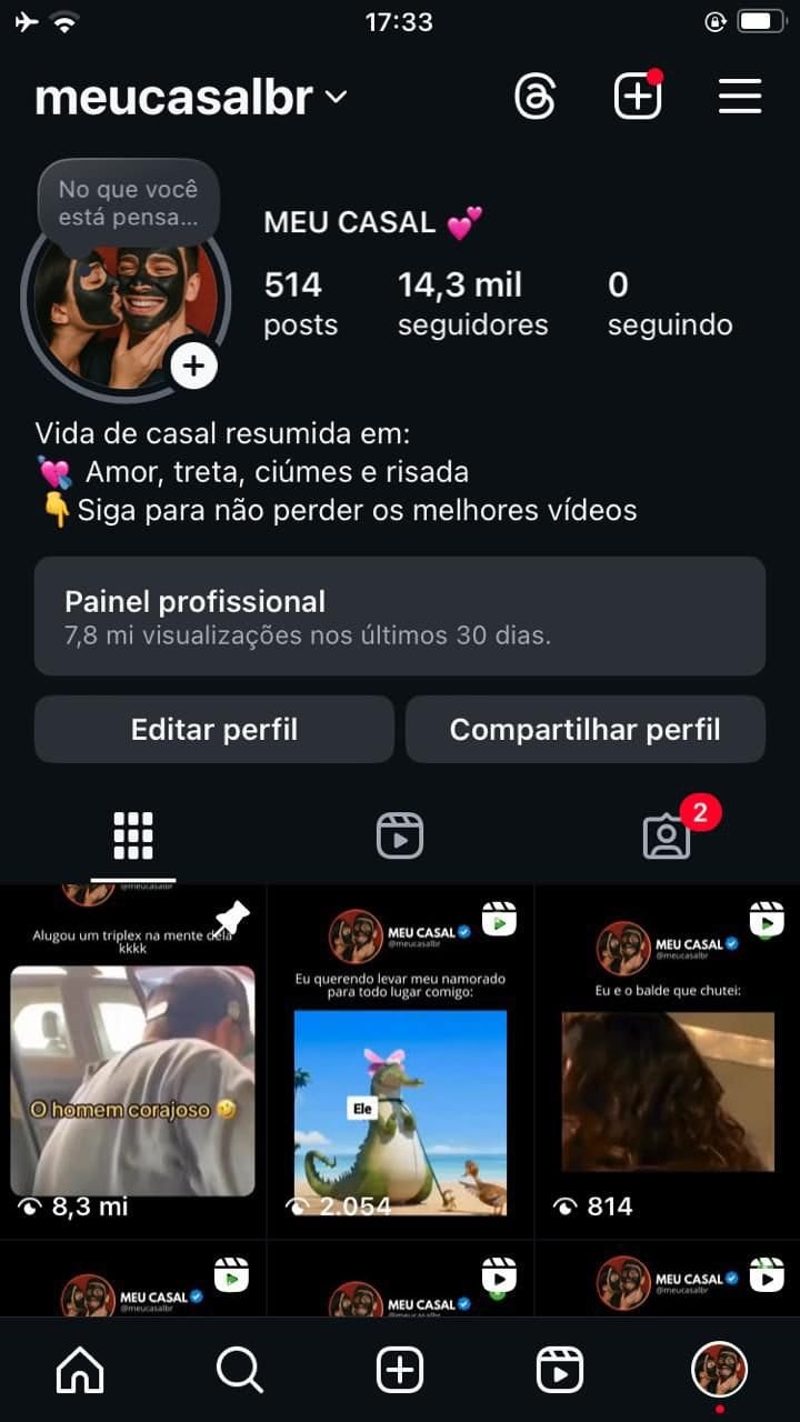 Instagram de Romance/Casais a Venda