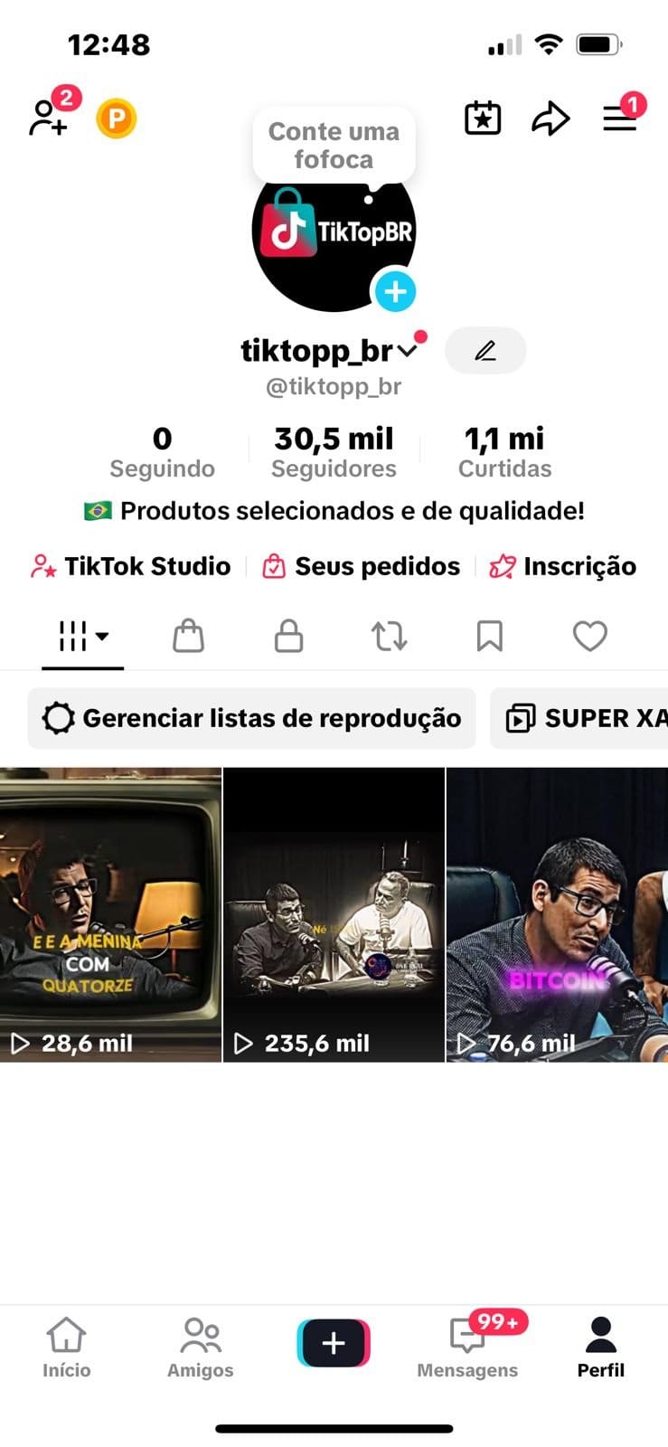 Tiktok Monetizado Com Shop a Venda